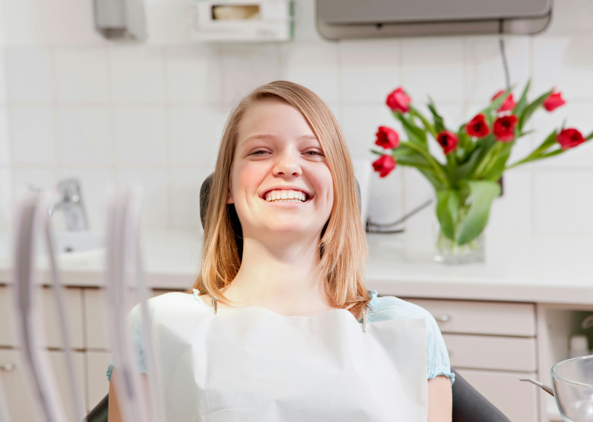 Patient in dental surgery