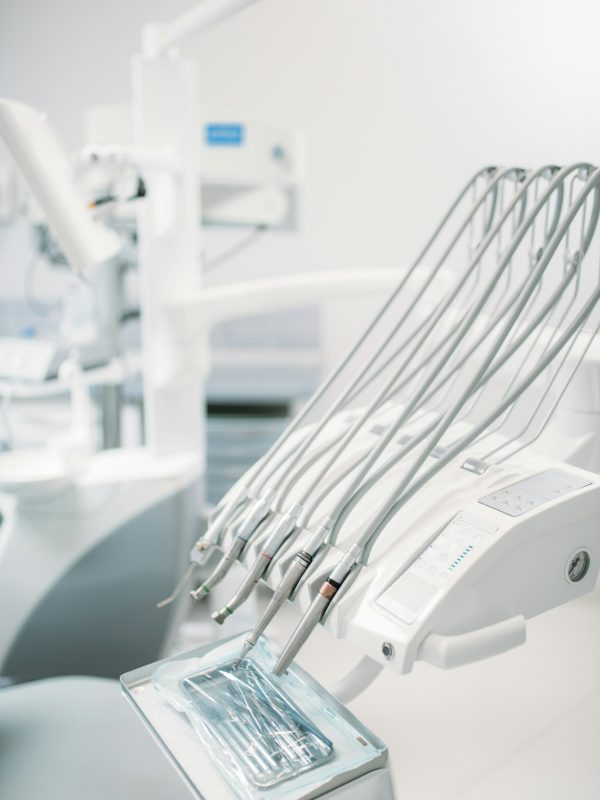 Dental equipment in dentistry clinic, stomatology